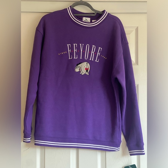 Disney Sweaters - NWT Disney Eeyore Pullover Sweatshirt